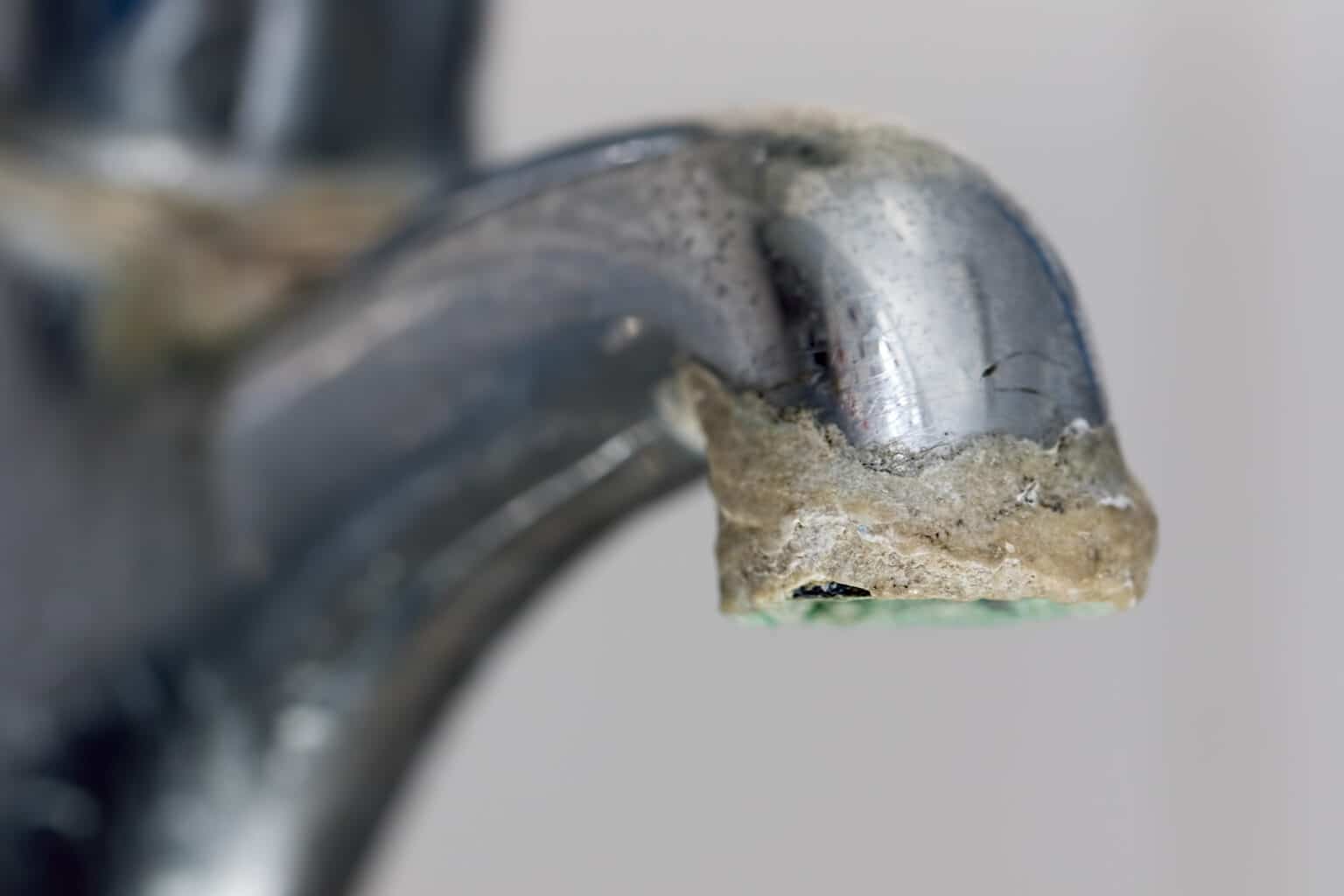 Hard Water on Faucet..